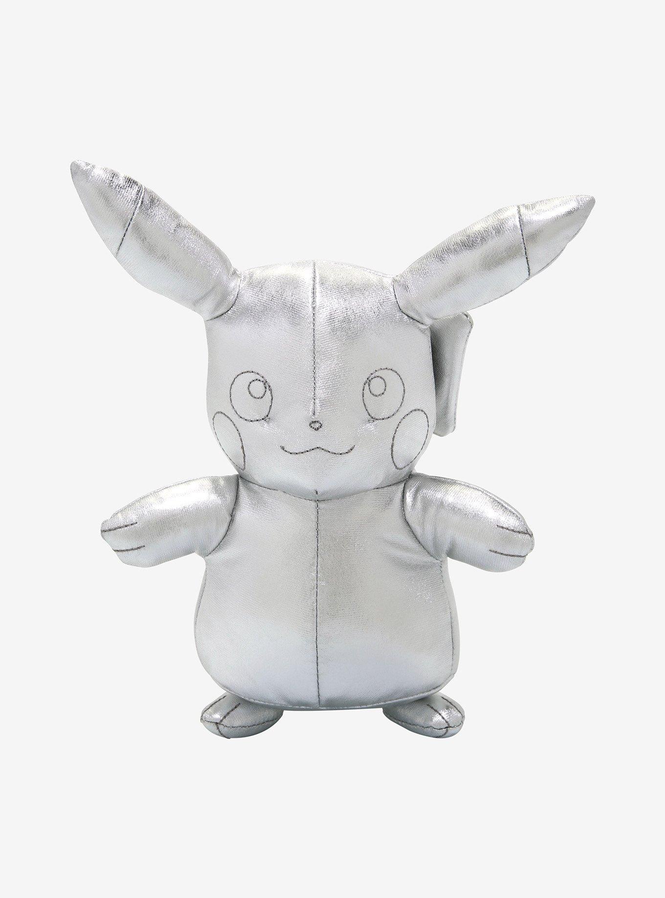 Pokemon Pikachu 25 Year Anniversary Celebration Silver Plush, , hi-res