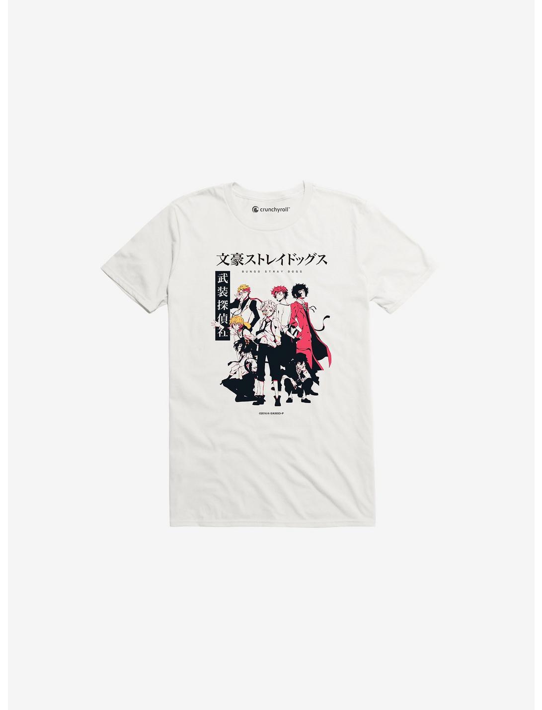 Bungo Stray Dogs Group T-Shirt, WHITE, hi-res