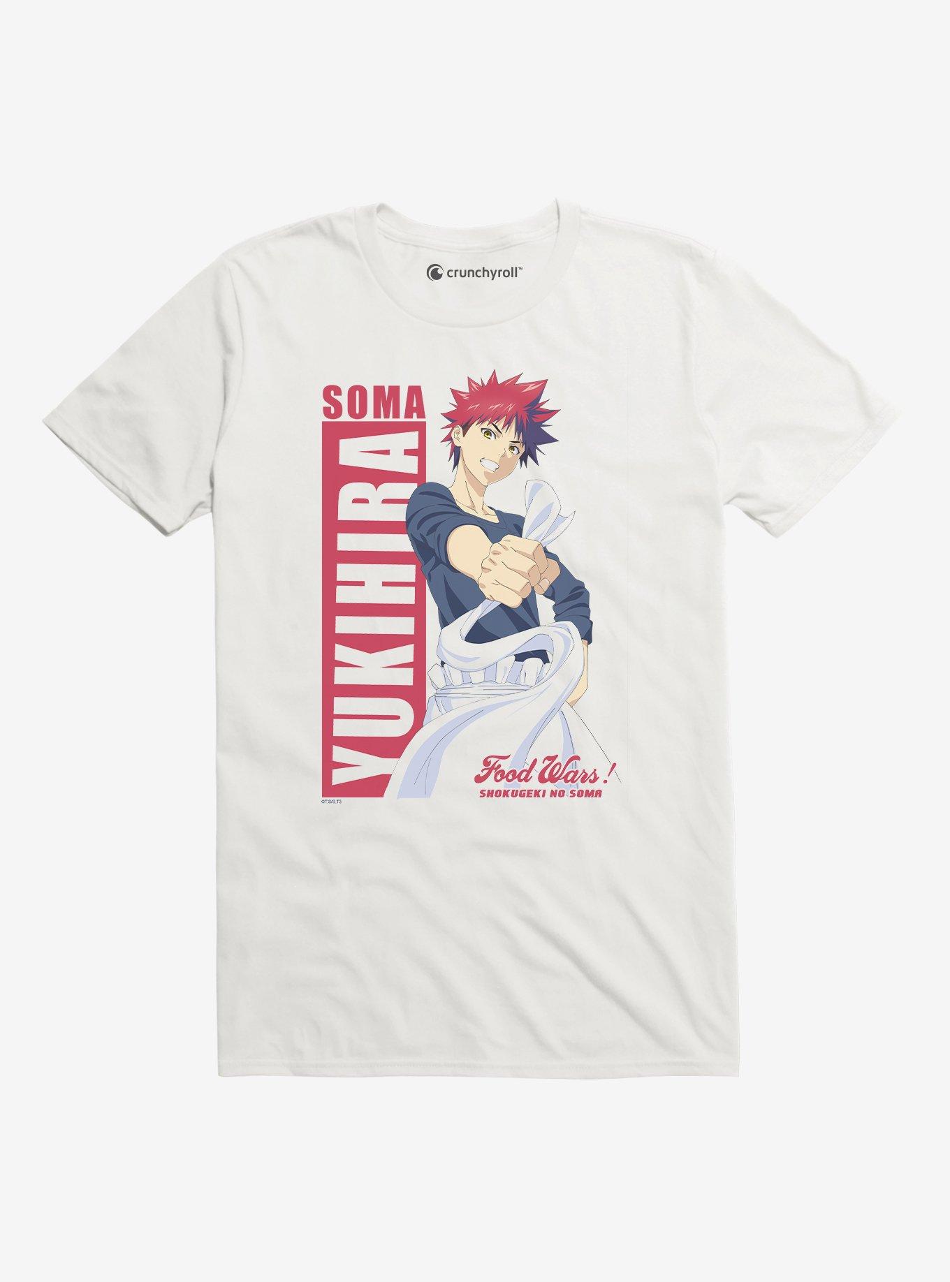 Food Wars! Shokugeki No Soma Yukihira Soma T-Shirt - WHITE