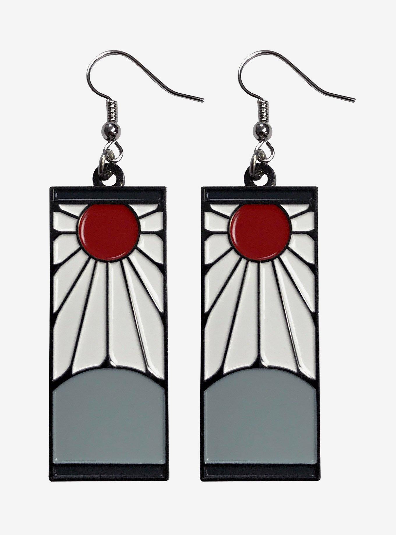 Demon Slayer Kimetsu No Yaiba Tanjiro Hanafuda Earrings