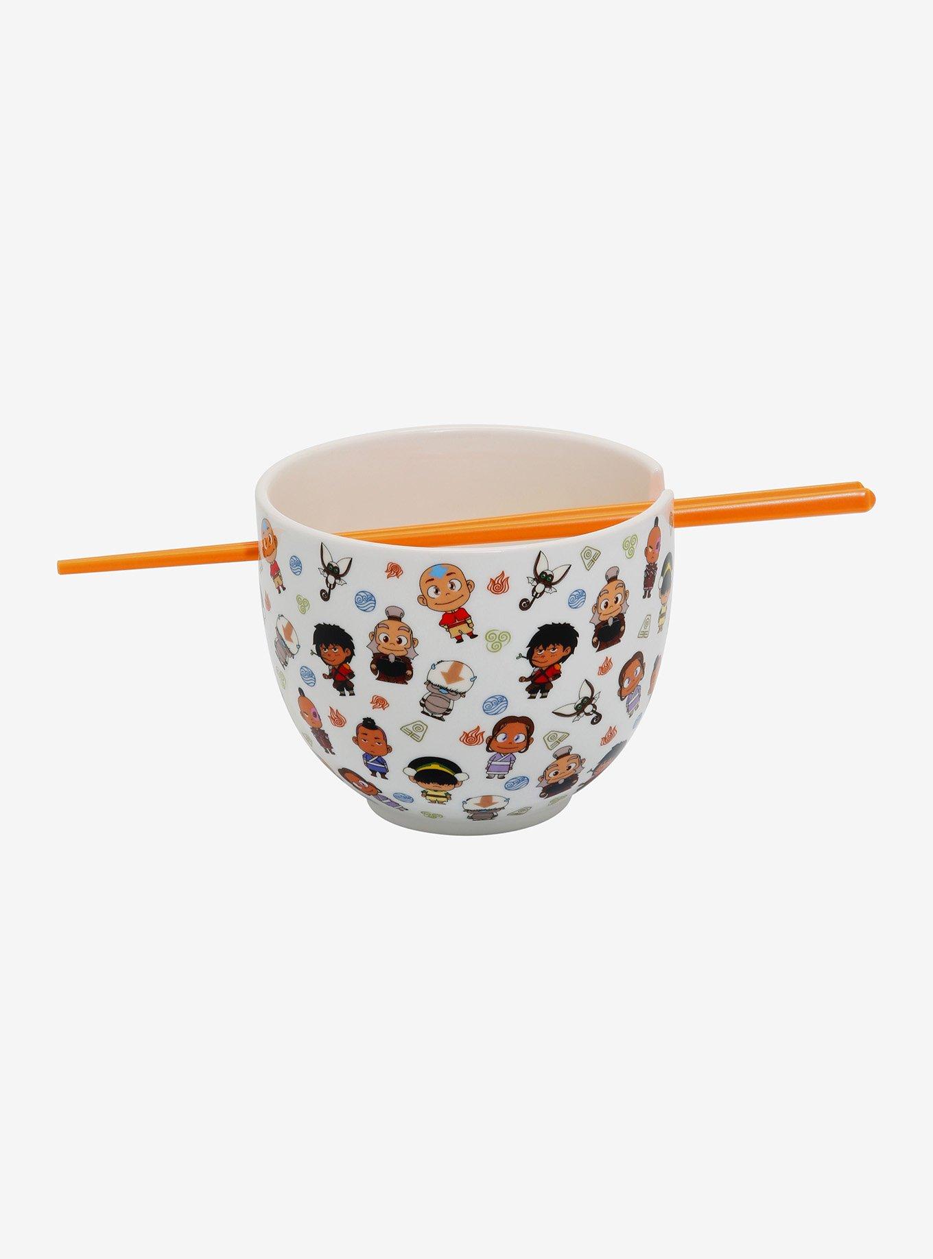 Avatar: The Last Airbender Chibi Character Ramen Bowl With Chopsticks, , hi-res