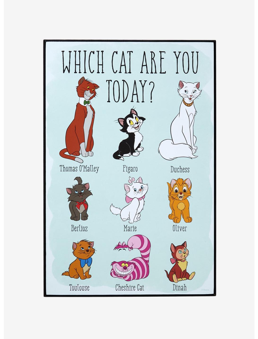 Disney Cats Which Cat Are You Today? Wood Wall Art, , hi-res
