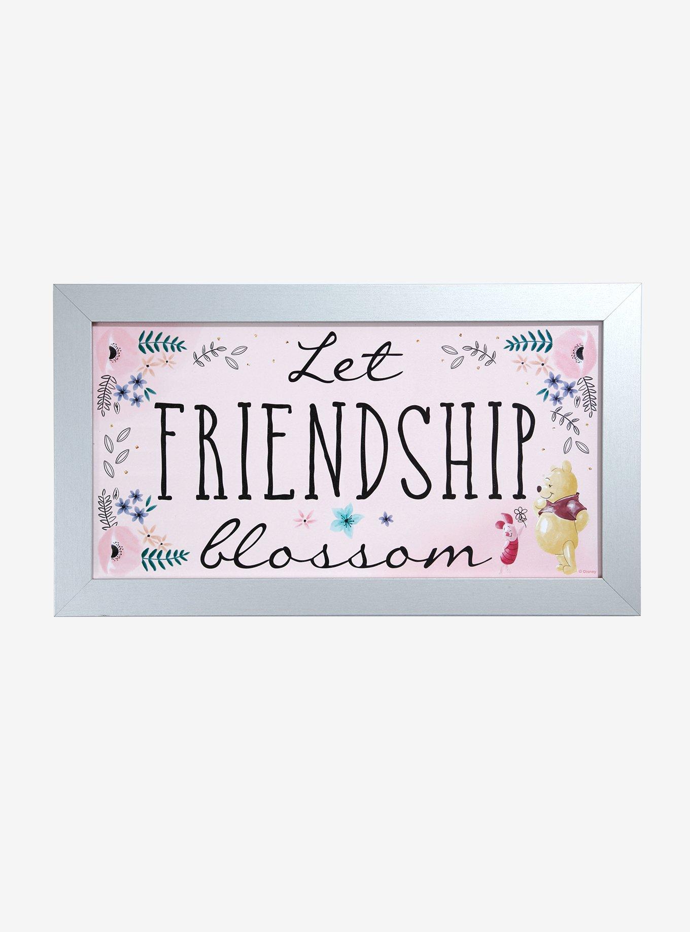 Disney Winnie The Pooh Let Friendship Blossom Wood Wall Art, , hi-res