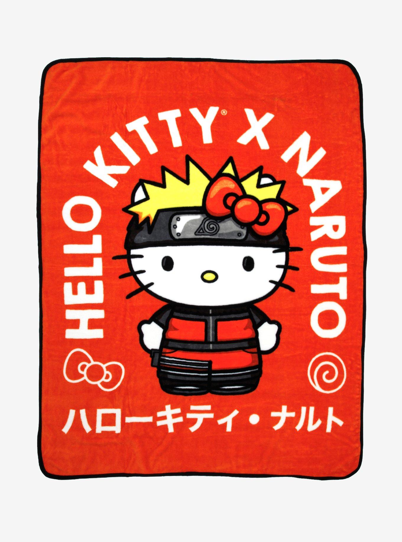 Naruto Shippuden X Hello Kitty And Friends Throw Blanket