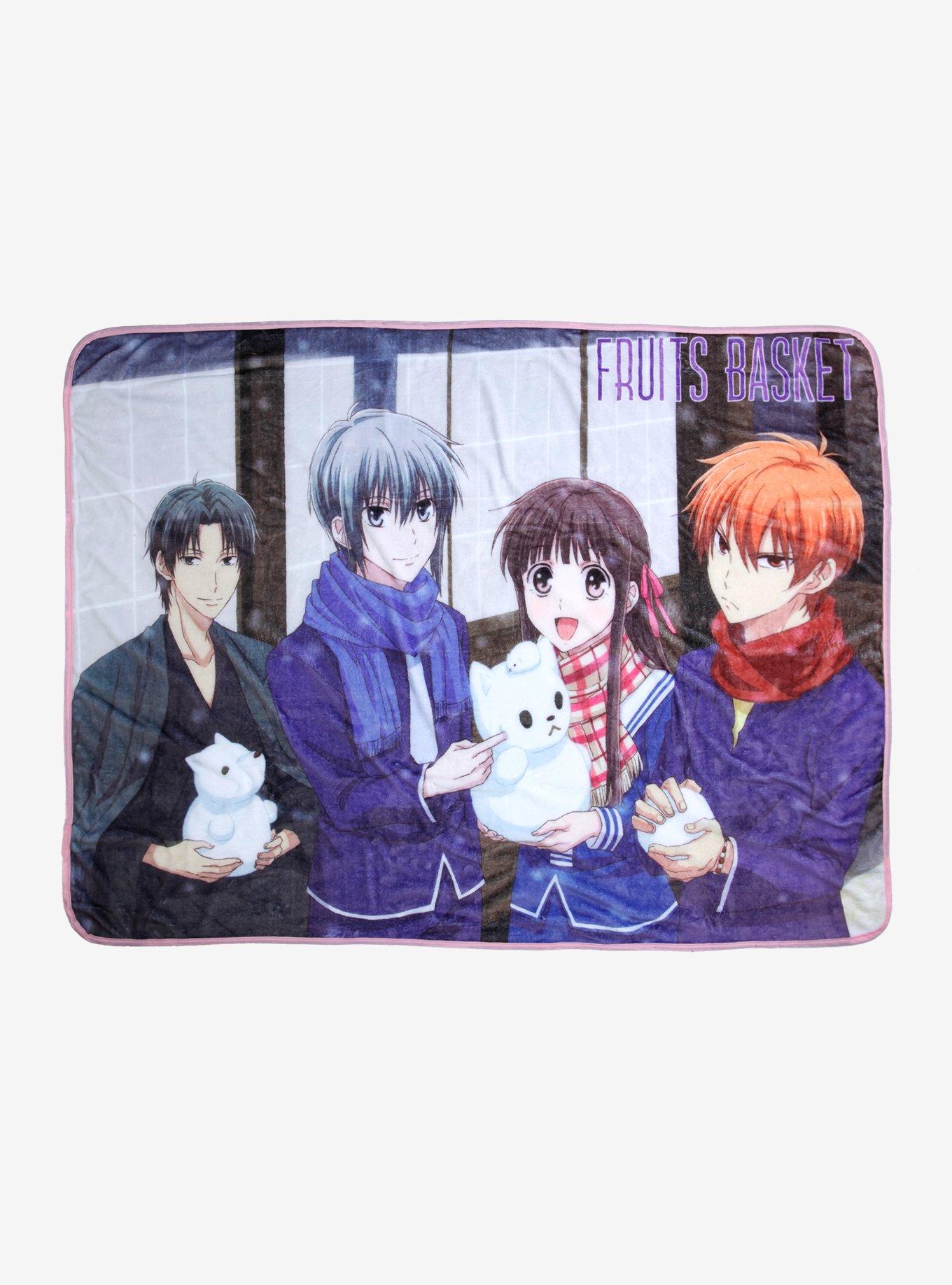 Fruits Basket Snow Animals Throw Blanket