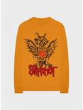 Slipknot Winged Devil Long-Sleeve T-Shirt, ORANGE, hi-res