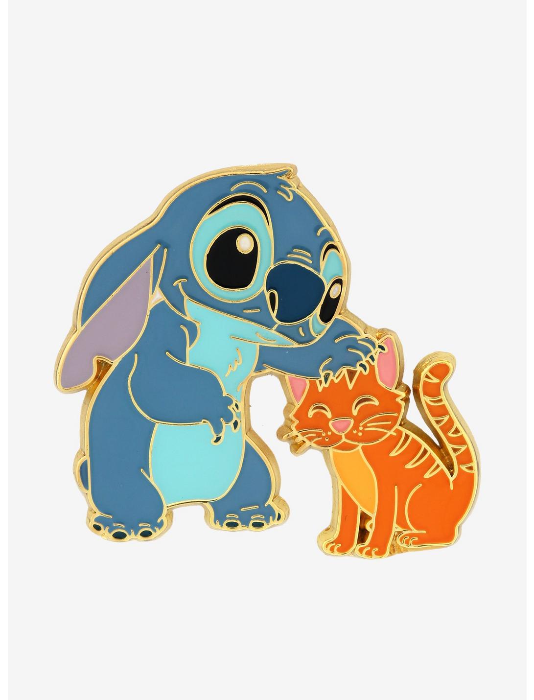 Loungefly Disney Lilo & Stitch Stitch with Cat Enamel Pin - BoxLunch Exclusive, , hi-res