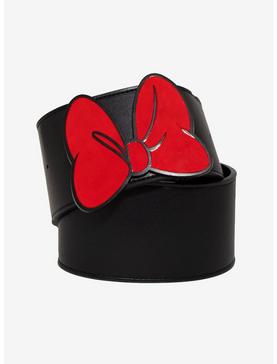 Disney Minnie Mouse Red Bow Vegan Leather Belt, , hi-res