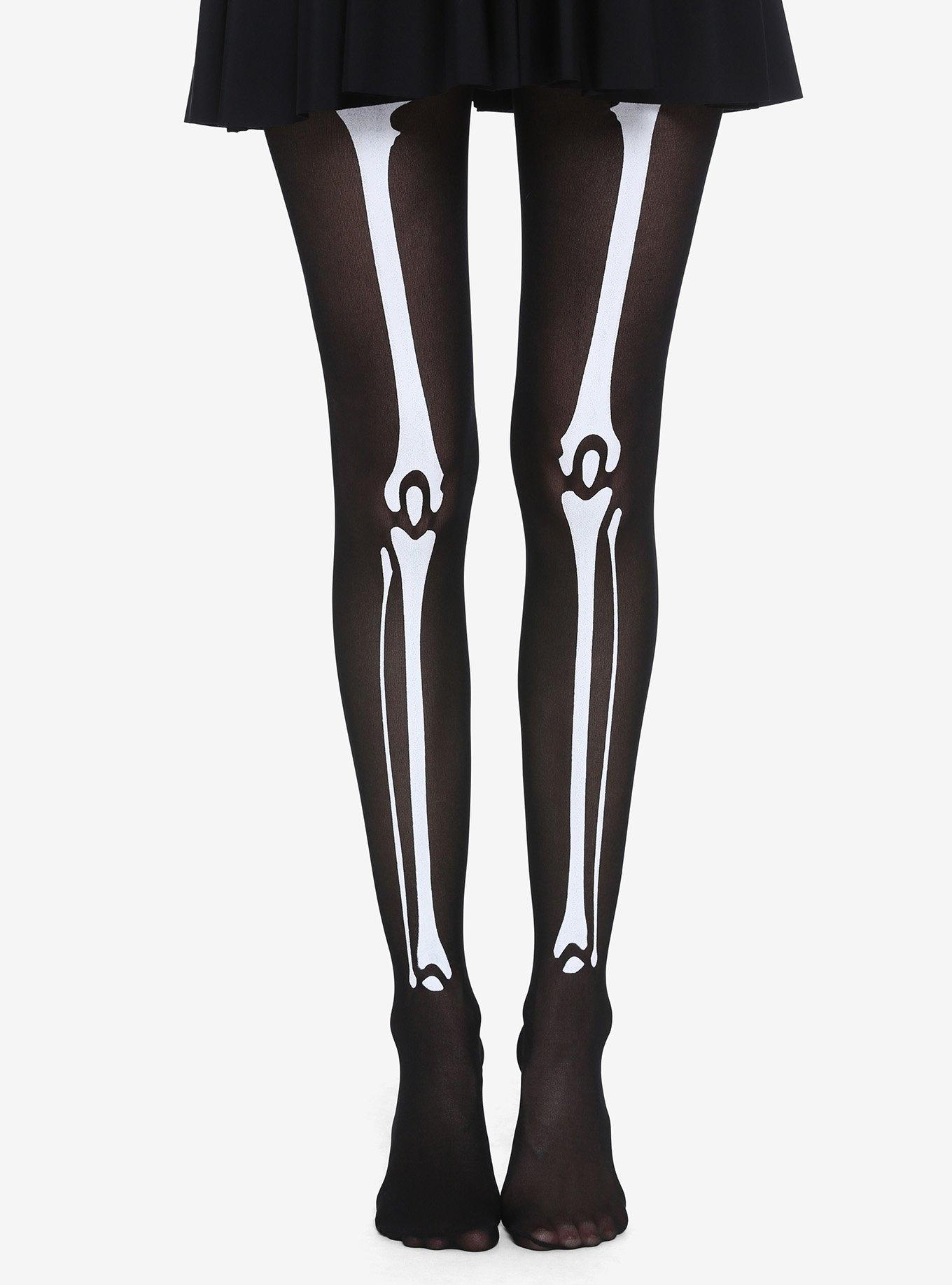 Skeleton Tights, , hi-res