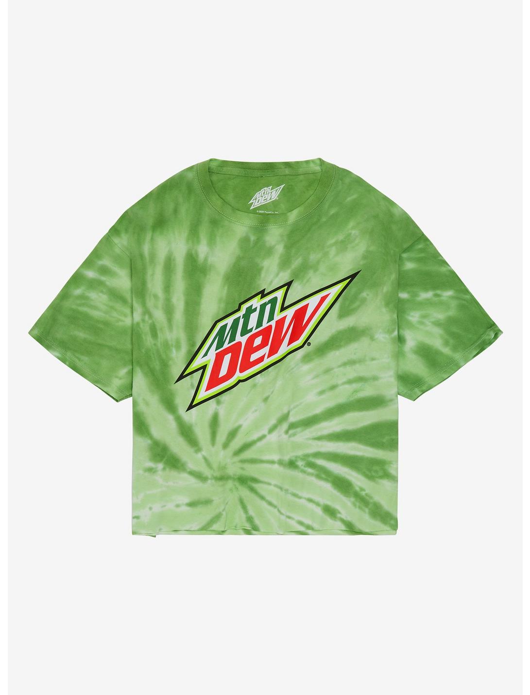 Mountain Dew Tie-Dye Girls Crop T-Shirt, MULTI, hi-res