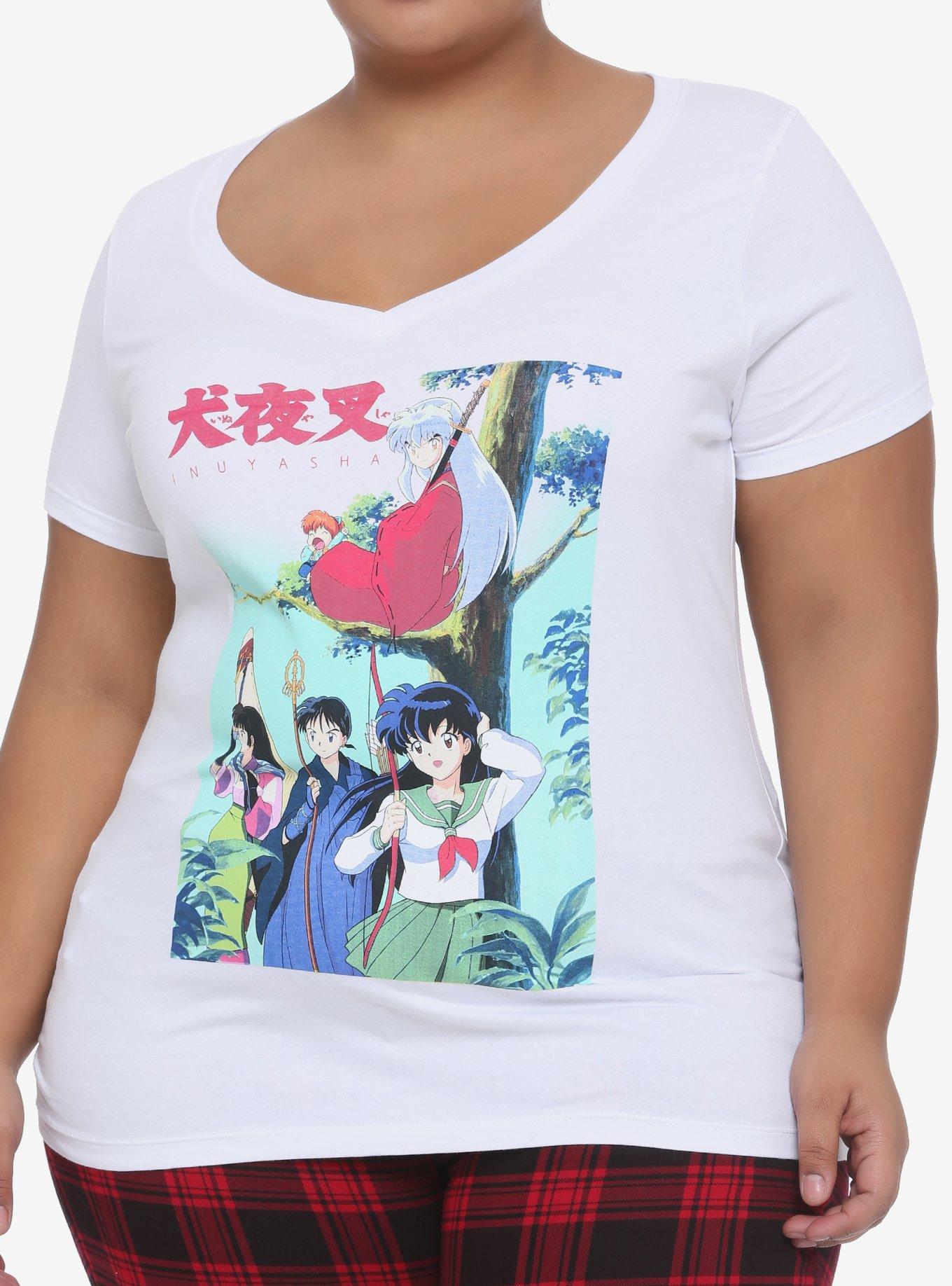 Inuyasha Group Girls T-Shirt Plus Size, MULTI, hi-res