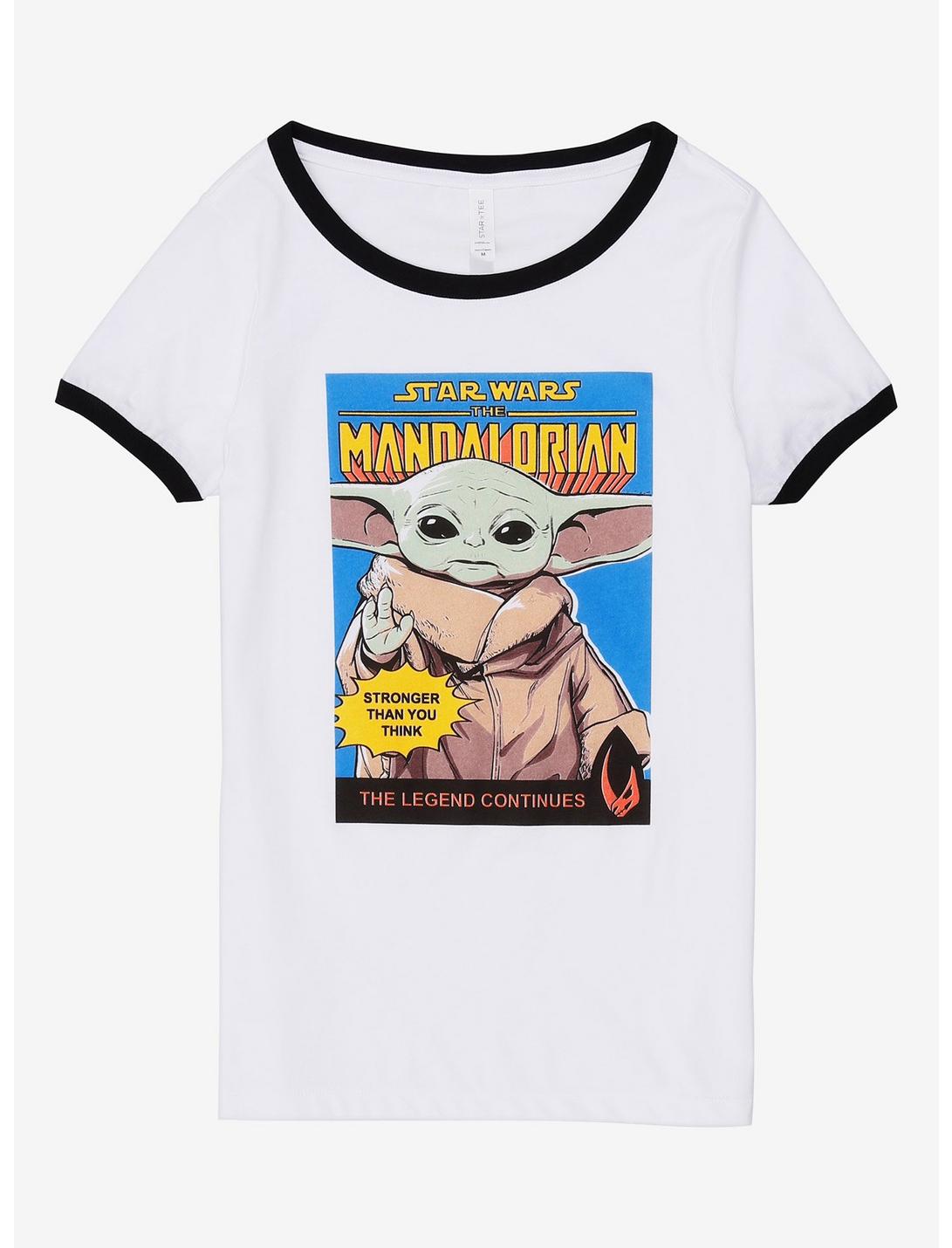 Star Wars The Mandalorian Comic Book Cover Girls Ringer T-Shirt, MULTI, hi-res