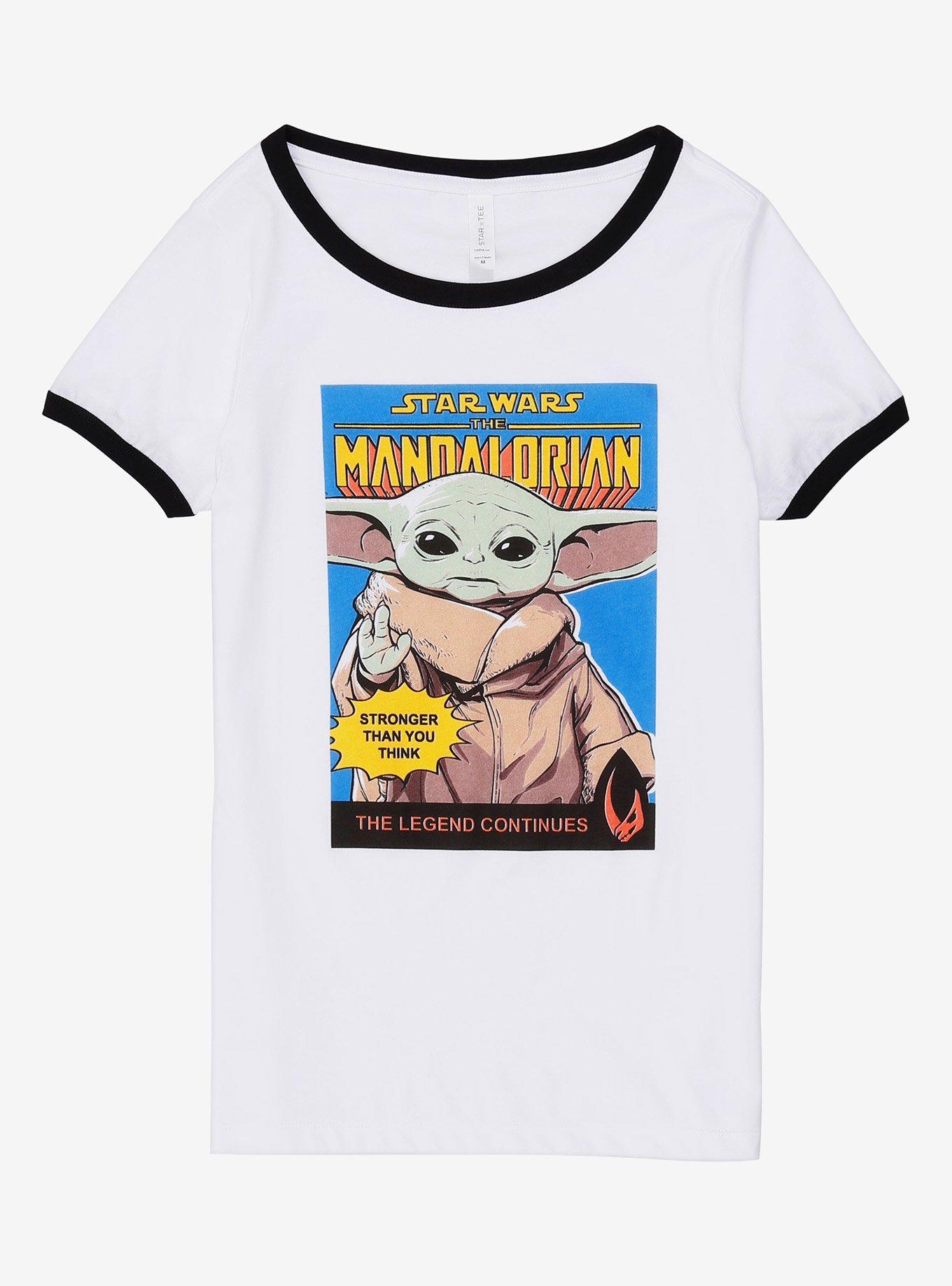 Star Wars The Mandalorian Comic Book Cover Girls Ringer T-Shirt, MULTI, hi-res