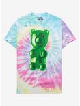 Candy Bear Tie-Dye Boyfriend Fit Girls T-Shirt, GREEN, hi-res