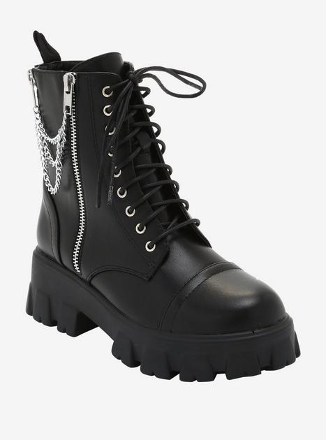 TOKYO BLACK DOUBLE SNEAKER SHORT BOOTS-