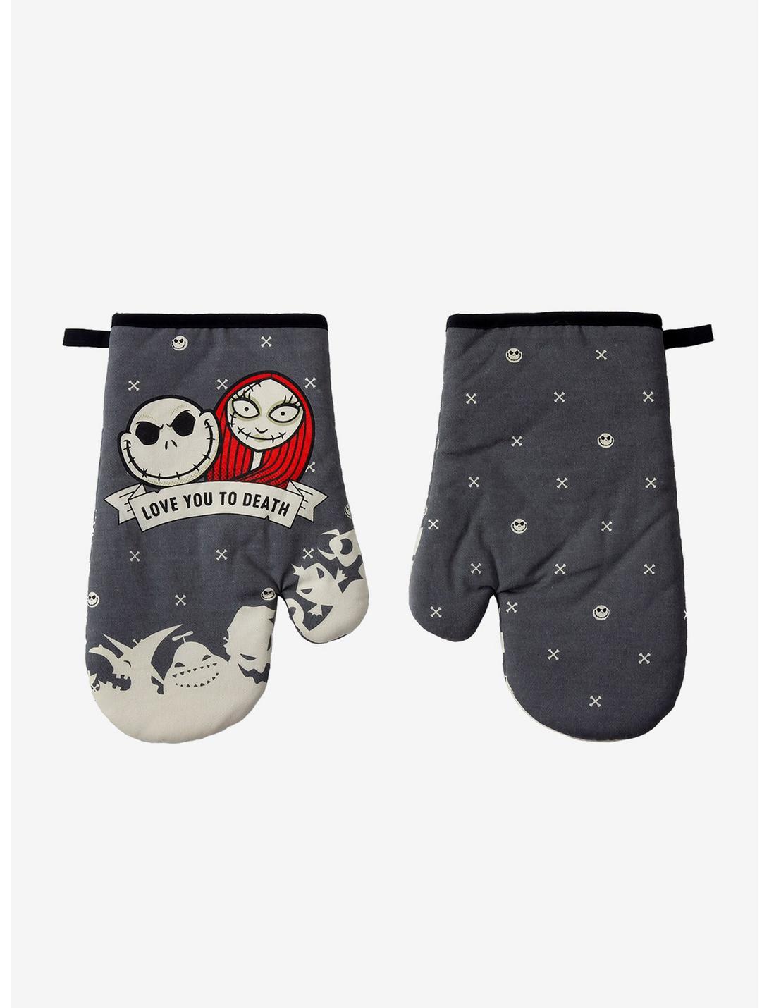 The Nightmare Before Christmas Love You To Death Oven Mitt, , hi-res