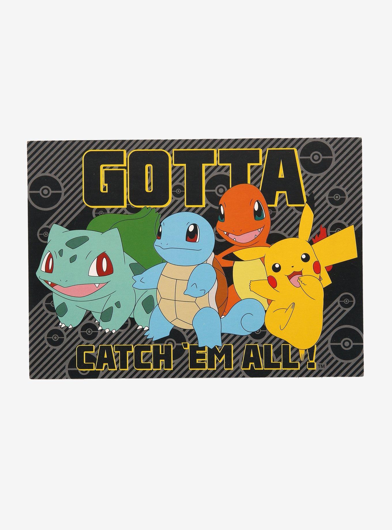 Pokemon Gotta Catch 'Em All Wood Block Art, , hi-res