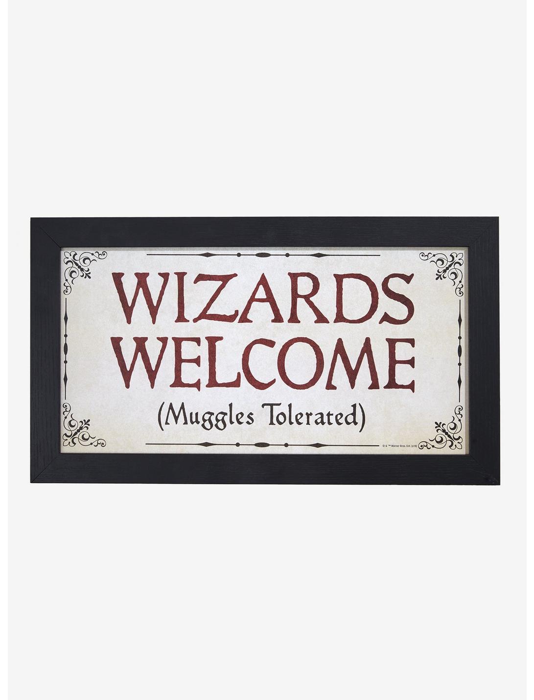 Harry Potter Wizards Welcome Wood Wall Art, , hi-res