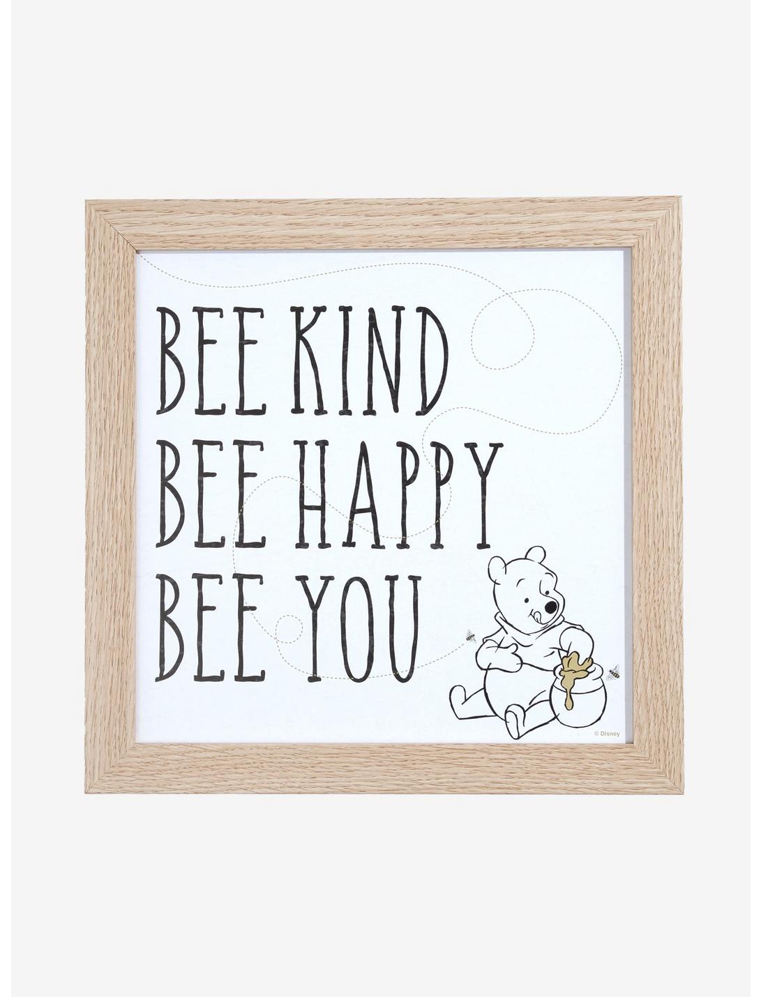 Disney Winnie The Pooh Bee Kind Bee Happy Wood Wall Art, , hi-res