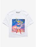 Sailor Moon Sunset Pose Girls Crop T-Shirt, MULTI, hi-res