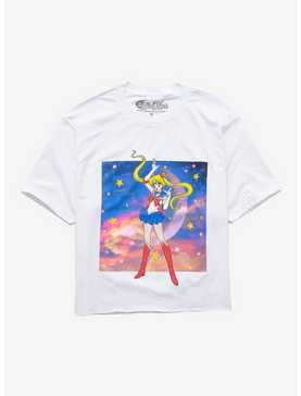 Sailor Moon Sunset Pose Girls Crop T-Shirt, , hi-res