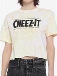 Cheez-It Yellow Tie-Dye Girls Crop T-Shirt, BLACK, hi-res