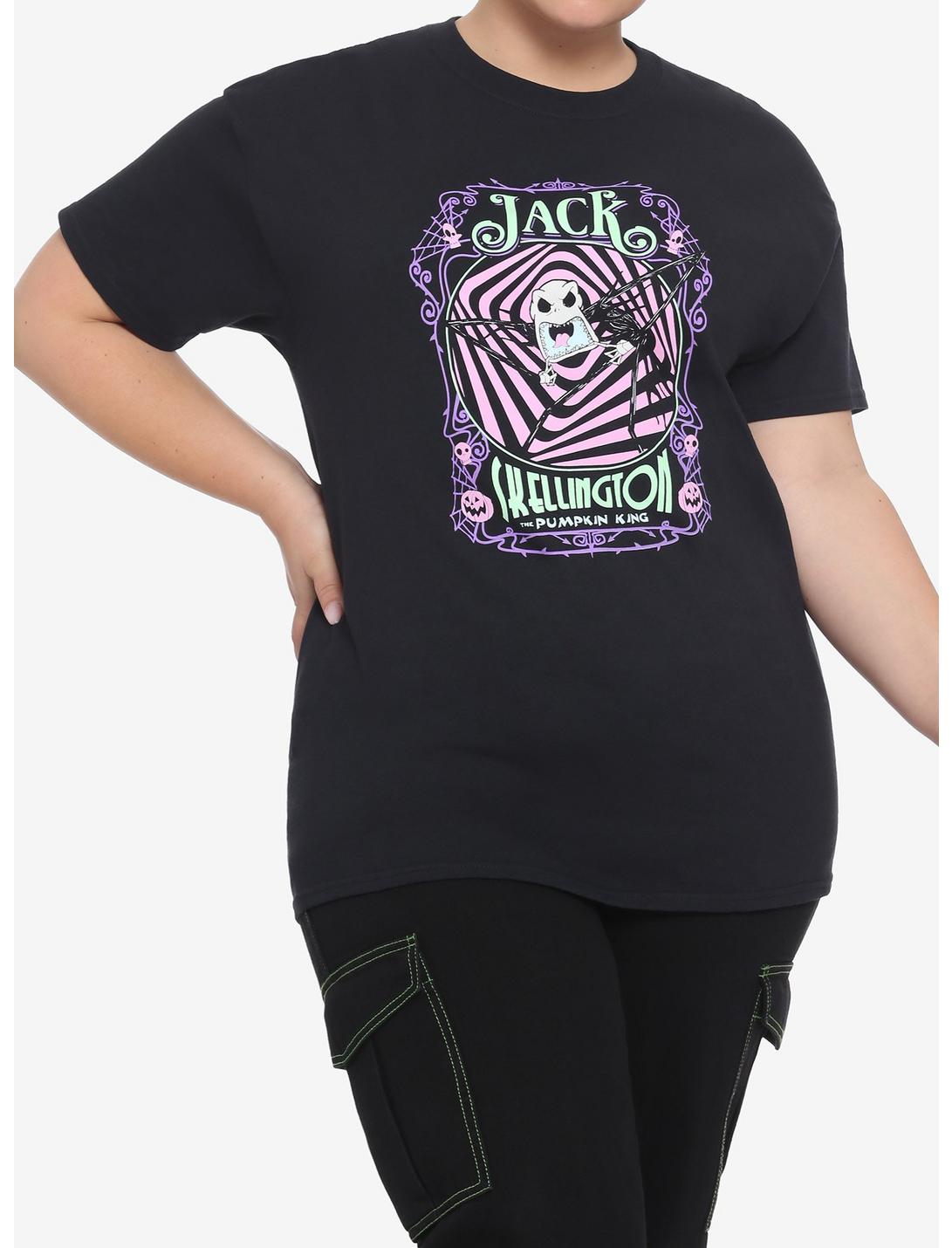 The Nightmare Before Christmas Jack Skellington Scary Face Girls T-Shirt Plus Size, MULTI, hi-res