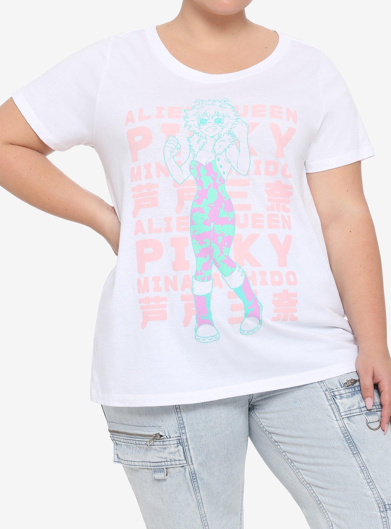 My Hero Academia Mina Ashido Girls T-Shirt Plus Size, PINK, hi-res