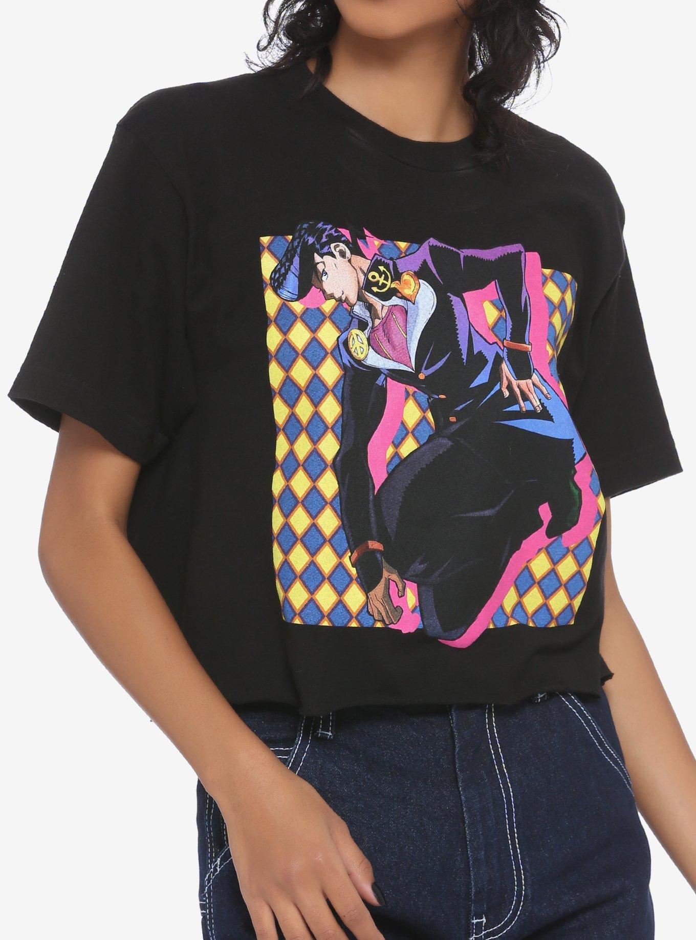  Ripple Junction JoJo's Bizarre Adventure Men's Short Sleeve  T-Shirt Josuke Great Days Pose Morioh Anime S Black : Clothing, Shoes &  Jewelry