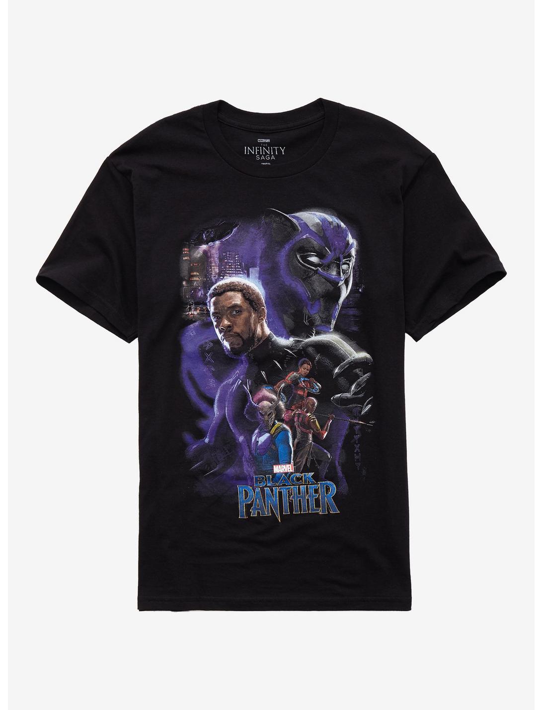 Marvel Black Panther Poster T-Shirt, BLACK, hi-res
