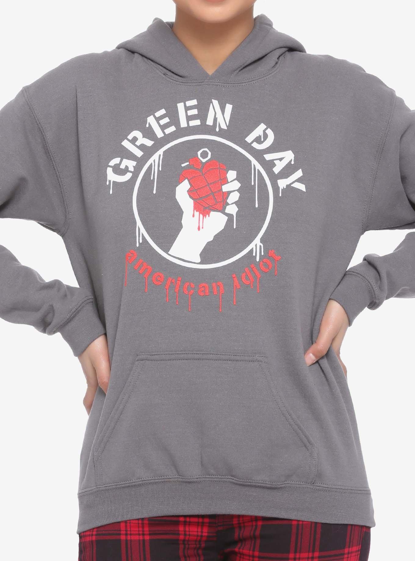 Green Day American Idiot Girls Hoodie, GREY, hi-res