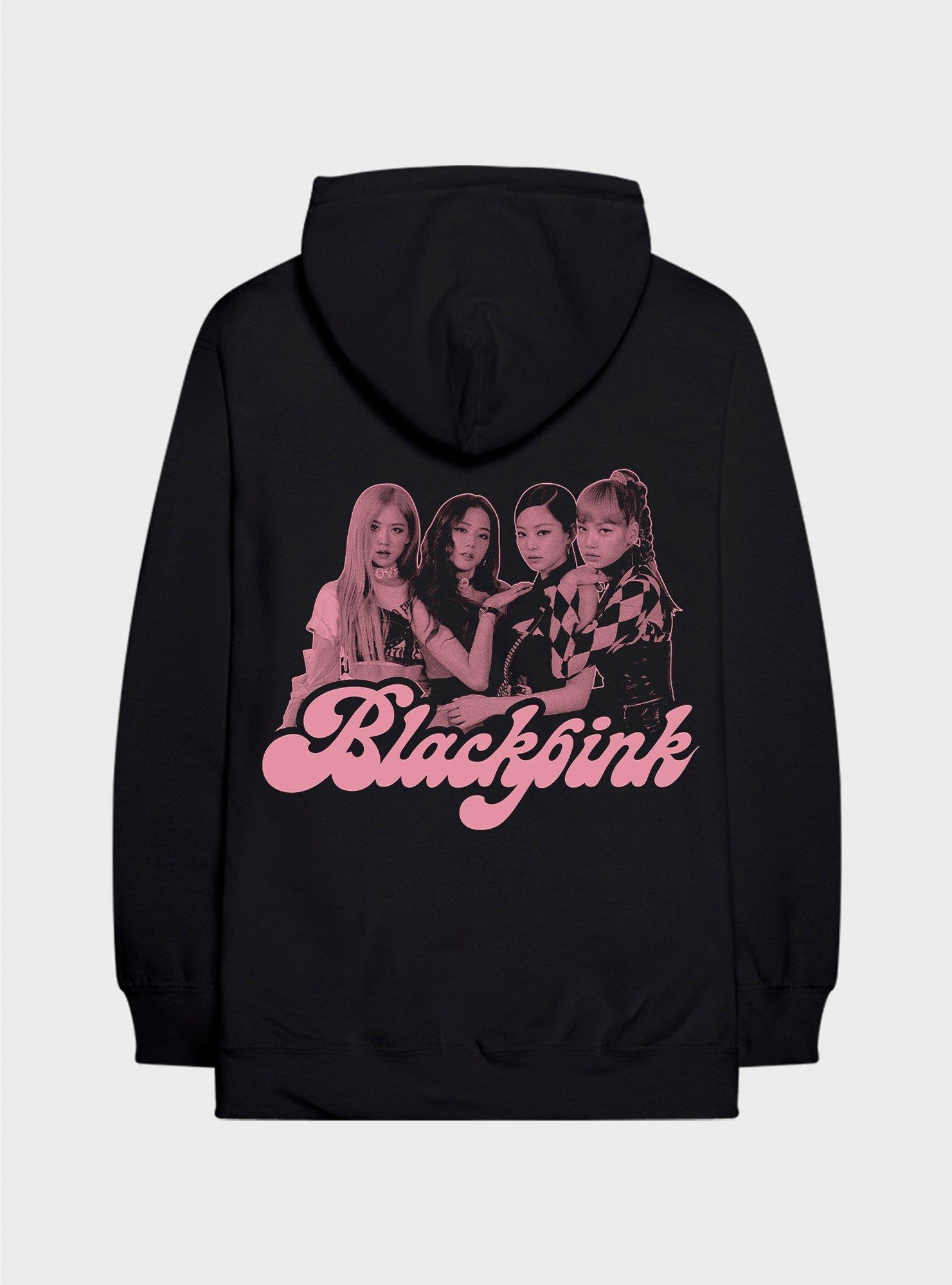 Black discount pink hoodie