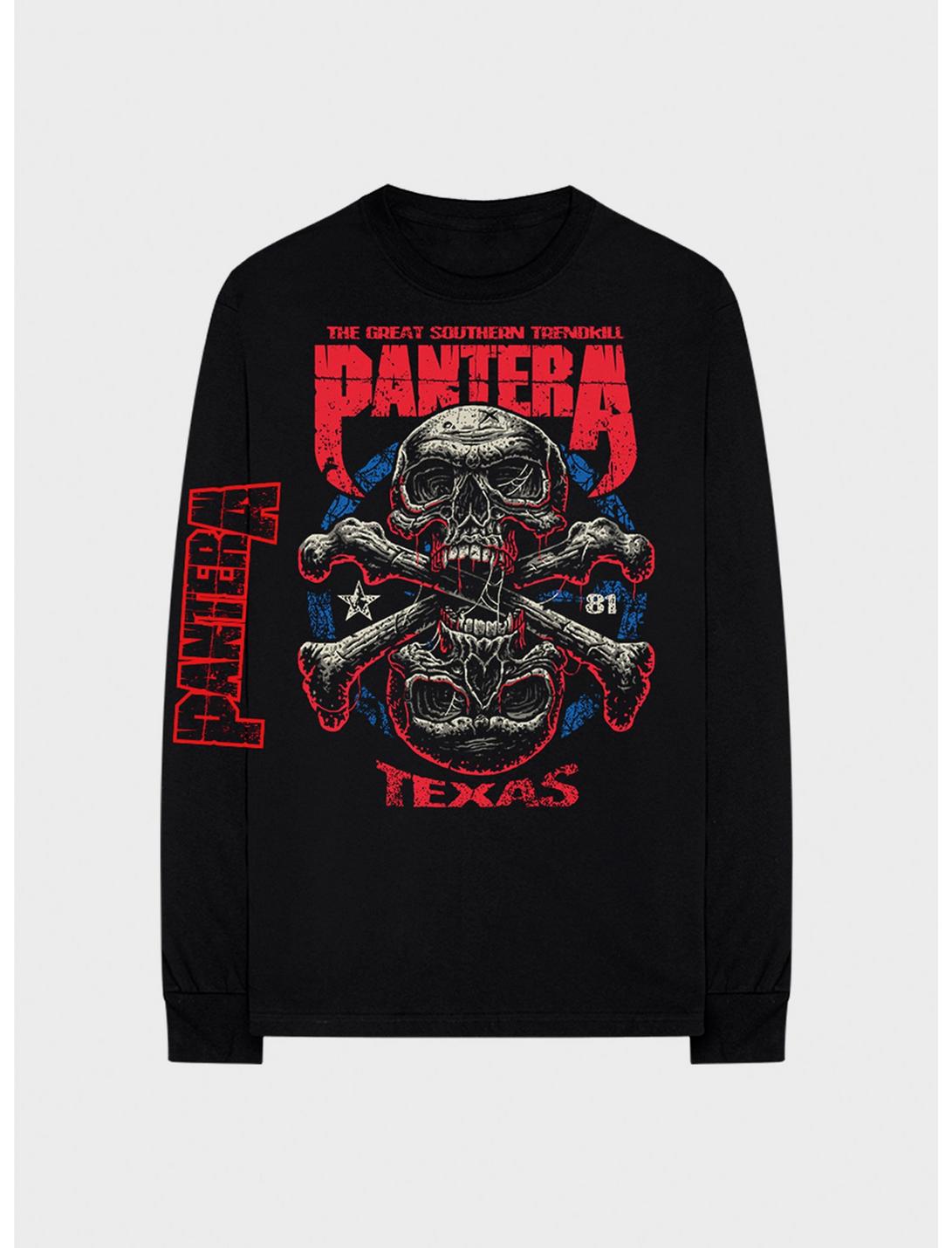 Pantera Skull Texas Long-Sleeve T-Shirt, BLACK, hi-res