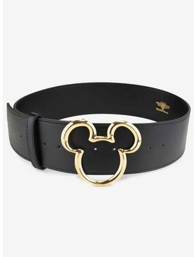 Buckle-Down Disney Mickey Mouse Gold Icon 1 1/2 Inch Belt, , hi-res
