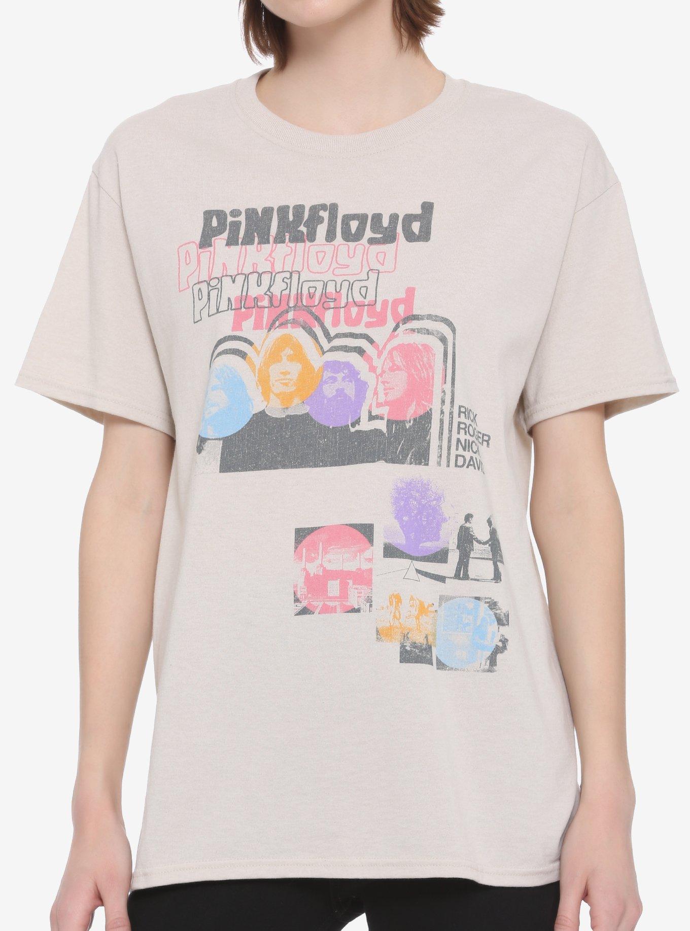 Pink Floyd Pastel Faces Girls T-Shirt, OATMEAL, hi-res