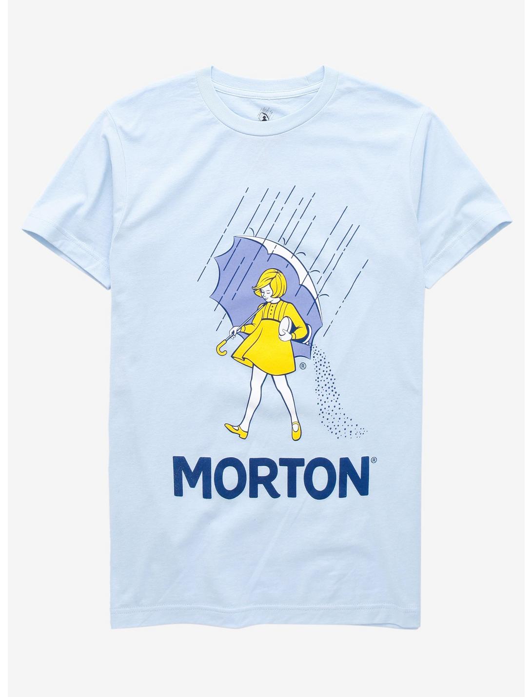 Morton Salt Umbrella Girl Logo T-Shirt, LIGHT BLUE, hi-res