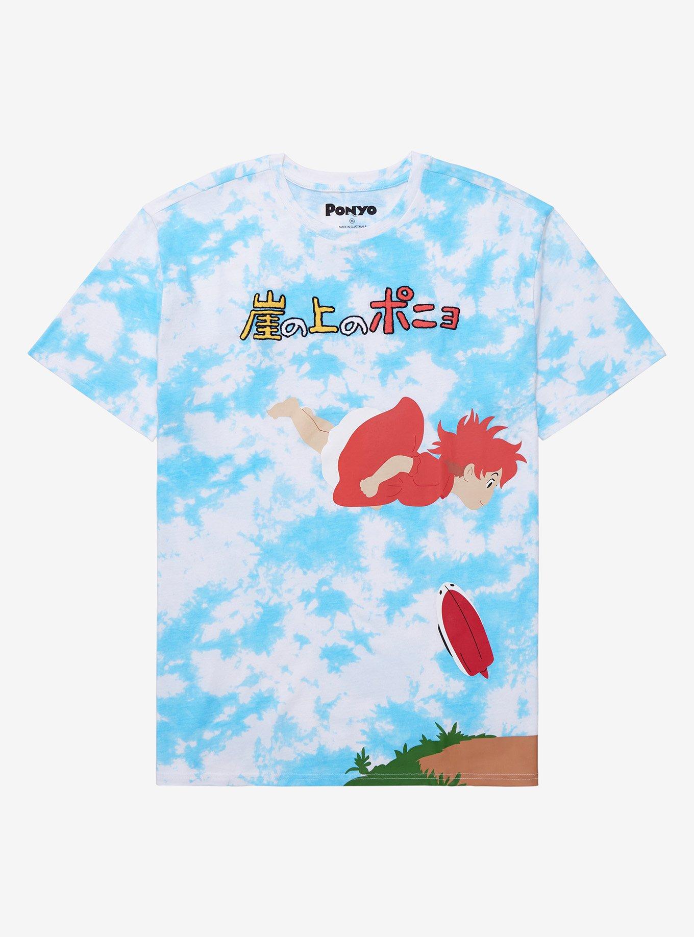 Studio Ghibli Ponyo Floating Tie-Dye T-Shirt - BoxLunch Exclusive, TIE DYE, hi-res