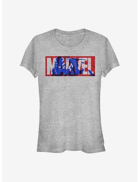 Marvel Black Panther Marvel Filled Logo Girls T-Shirt, ATH HTR, hi-res