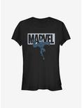 Marvel Black Panther Marvel Logo Girls T-Shirt, BLACK, hi-res