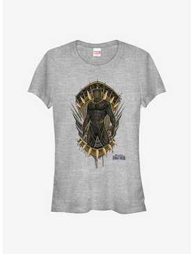 Marvel Black Panther Jaguar Crest Girls T-Shirt, ATH HTR, hi-res