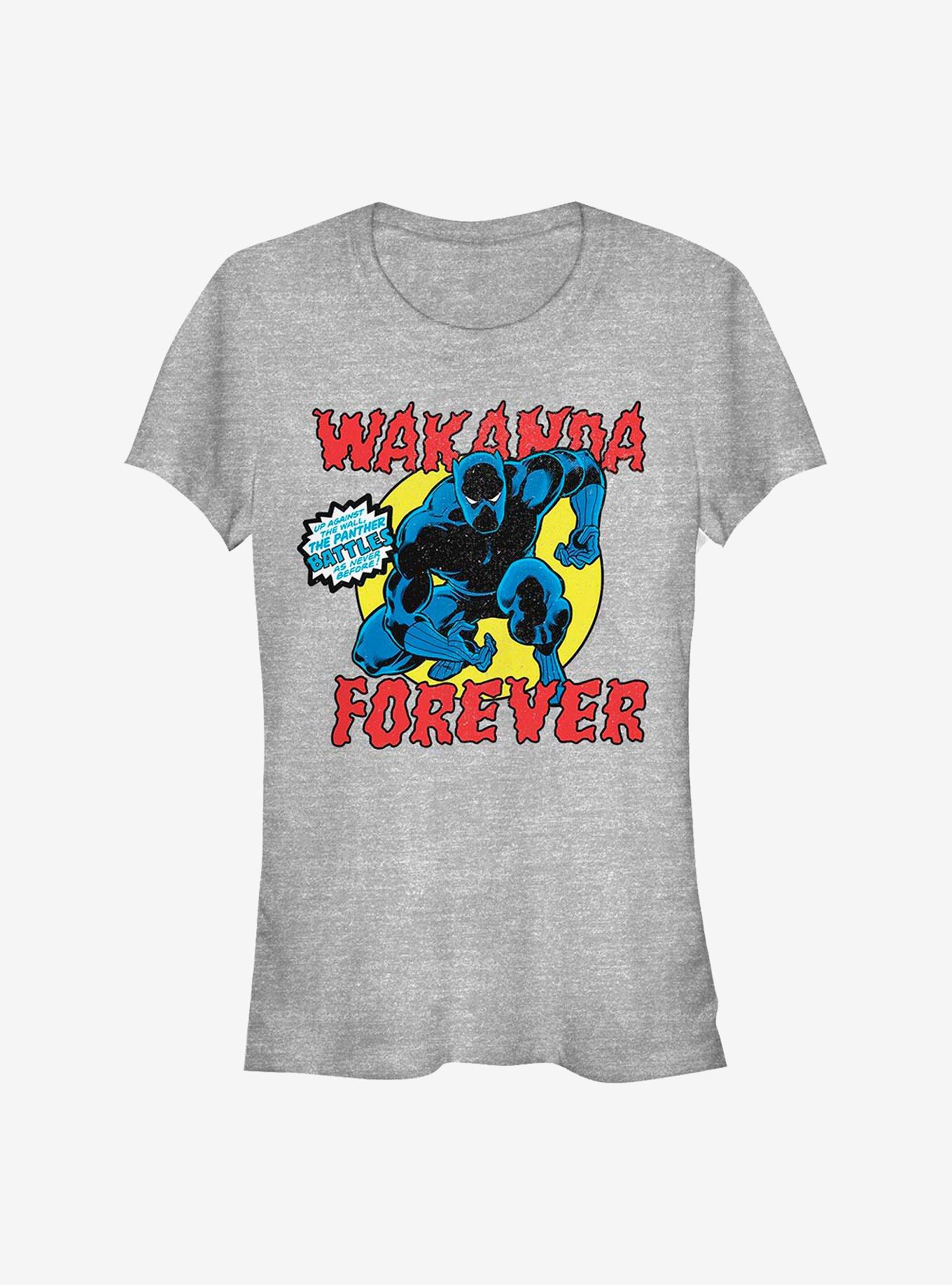 Marvel Black Panther Panther Battles Girls T-Shirt, ATH HTR, hi-res