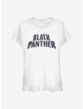 Marvel Black Panther Text Logo Girls T-Shirt, WHITE, hi-res