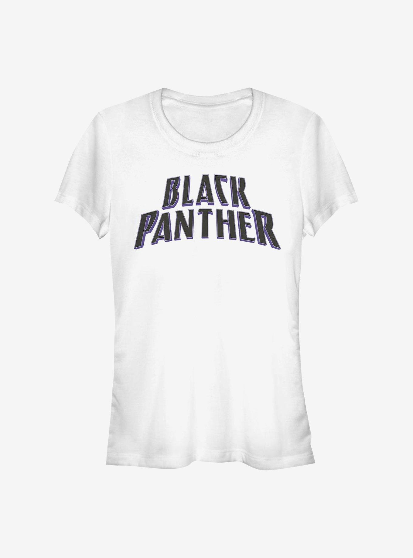 Marvel Black Panther Text Logo Girls T-Shirt, , hi-res