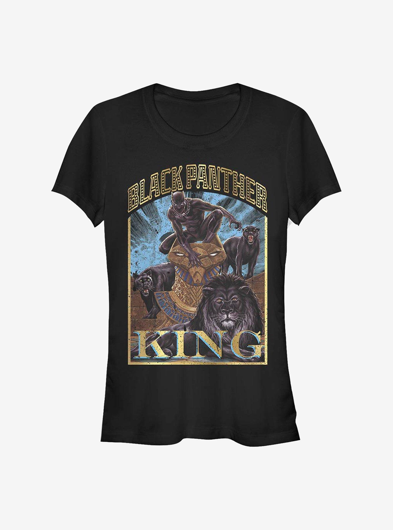 Marvel Black Panther Homage Girls T-Shirt, BLACK, hi-res