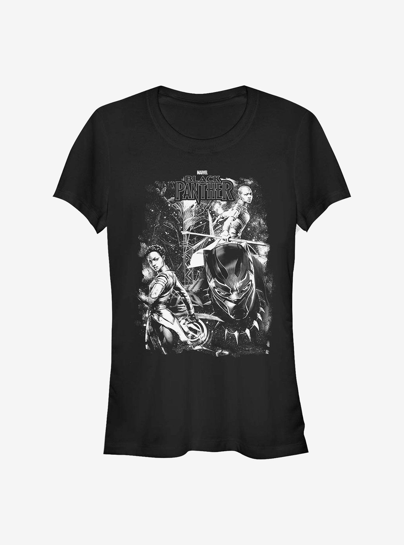 Marvel Black Panther Stars Girls T-Shirt