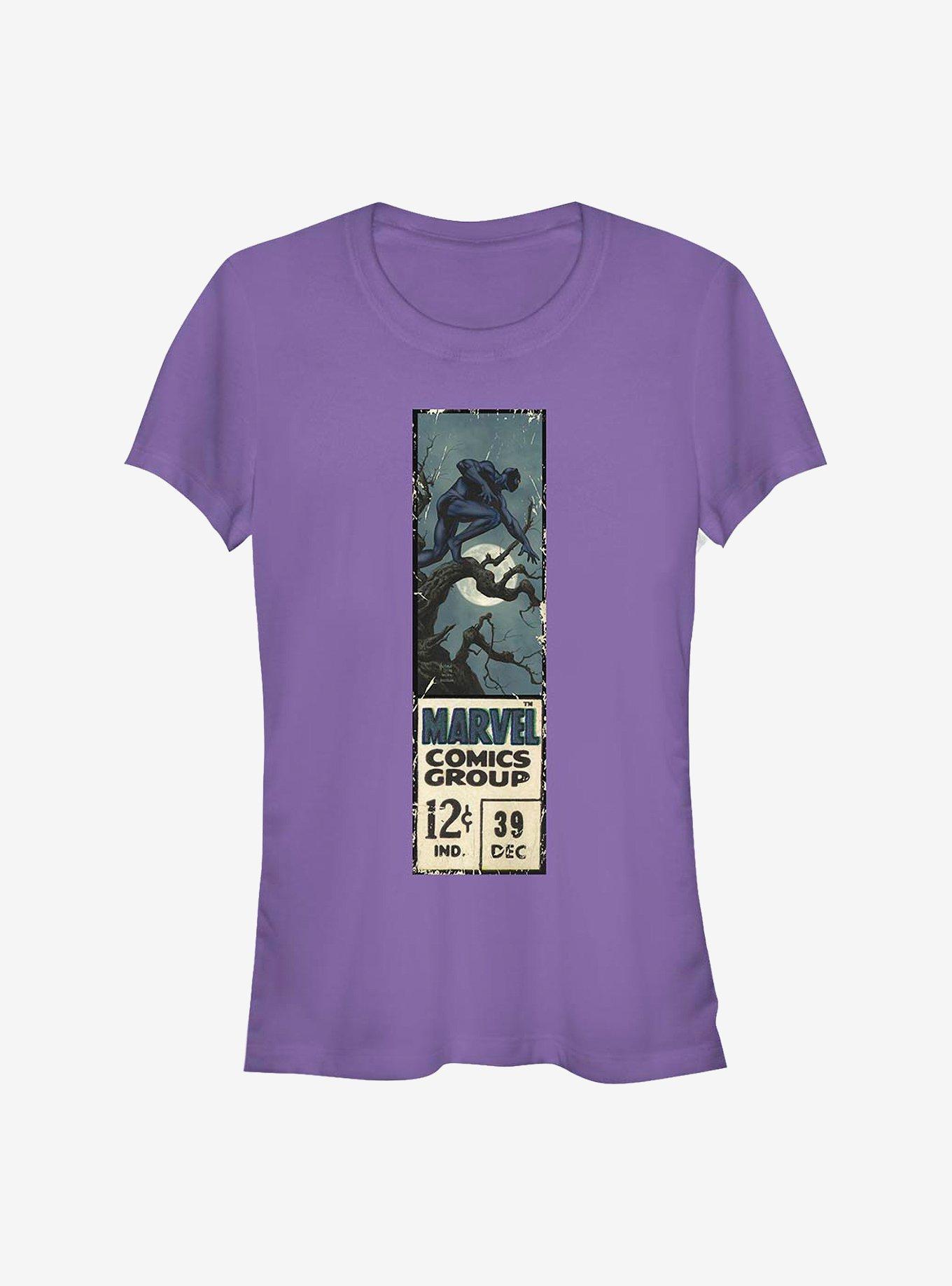 Marvel Black Panther Panther Label Girls T-Shirt, PURPLE, hi-res