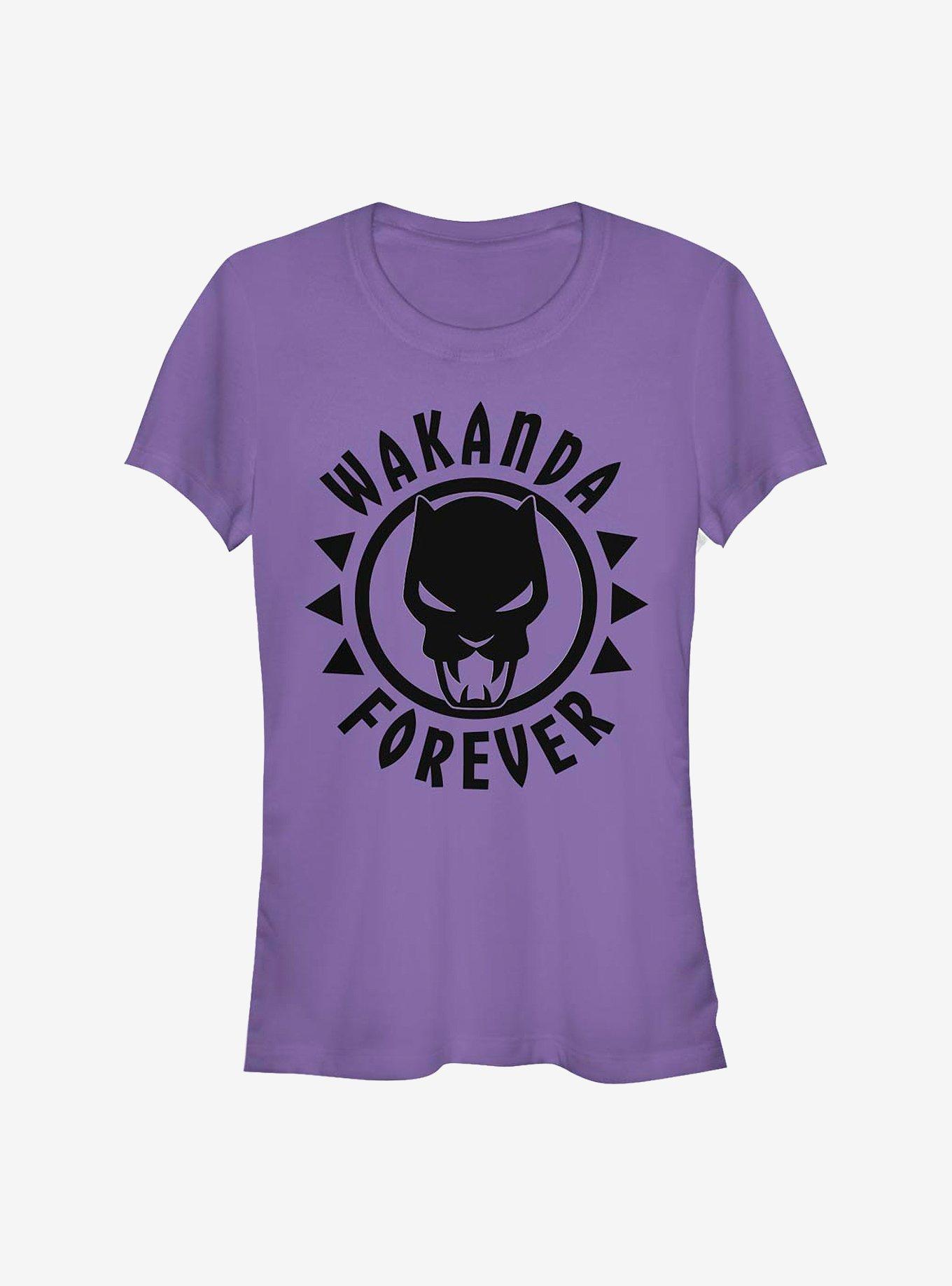 Marvel Black Panther Panther Logo Girls T-Shirt, PURPLE, hi-res