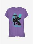Marvel Black Panther Panther Stripes Girls T-Shirt, PURPLE, hi-res