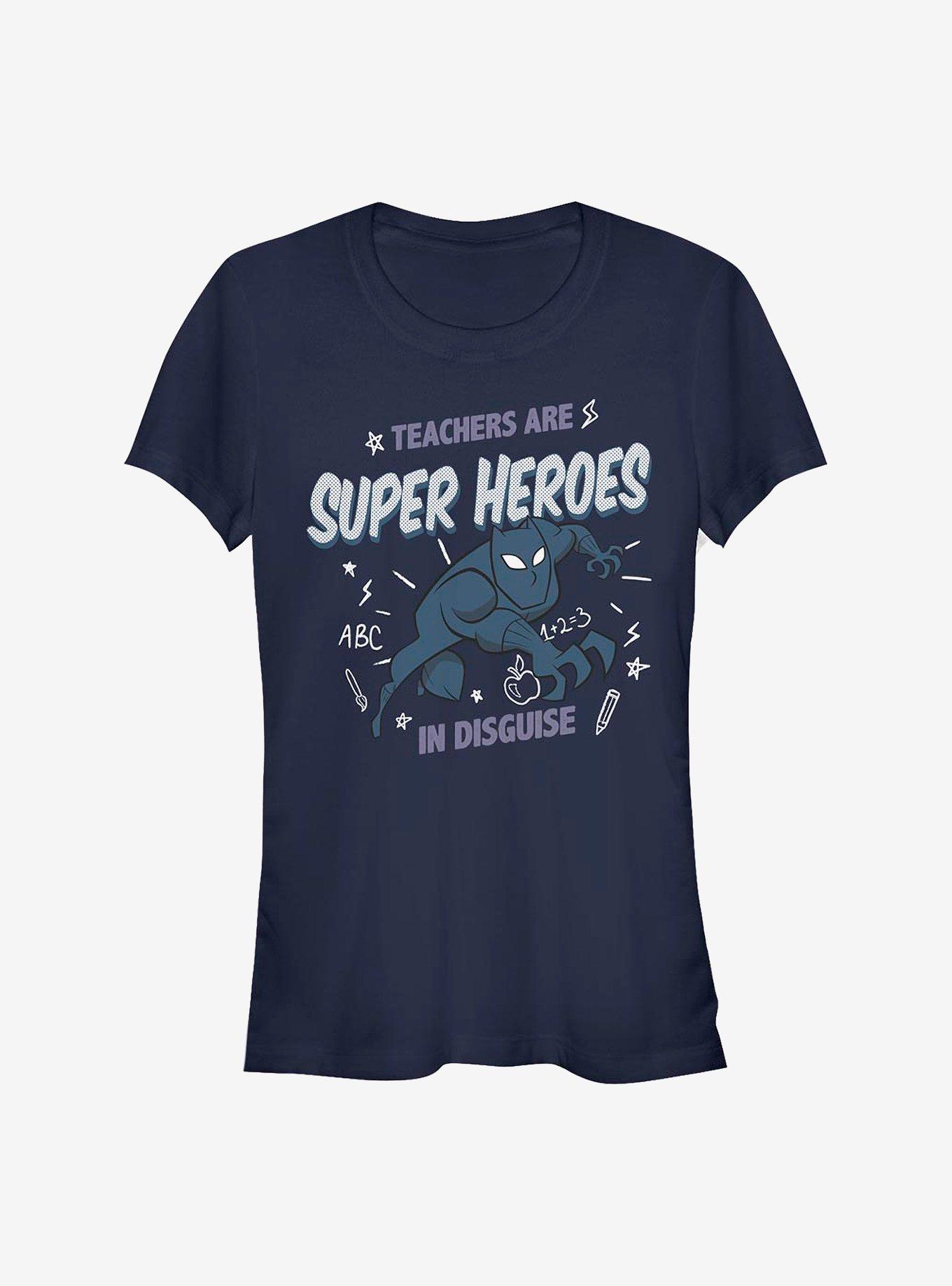Marvel Black Panther Teachers Are Super Heroes Girls T-Shirt, , hi-res