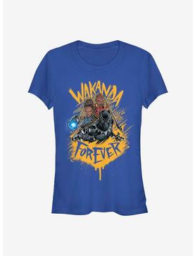 Marvel Black Panther Panther Trinity Girls T-Shirt, ROYAL, hi-res